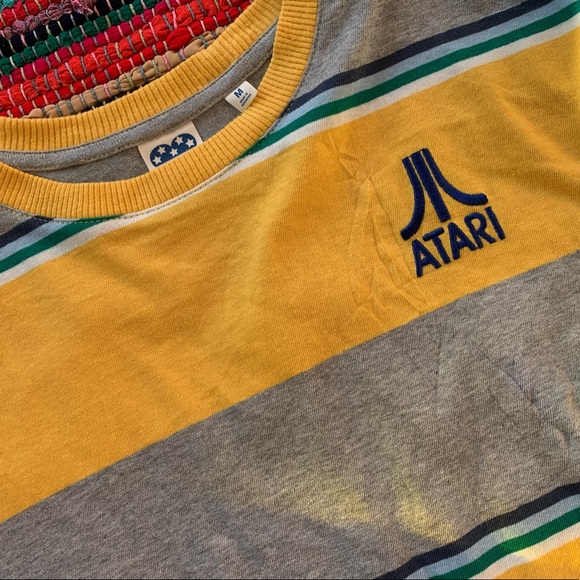 ROCK by JUNK FOOD striped ATARI crop tee . NWOT . size M - Picture 2 of 2